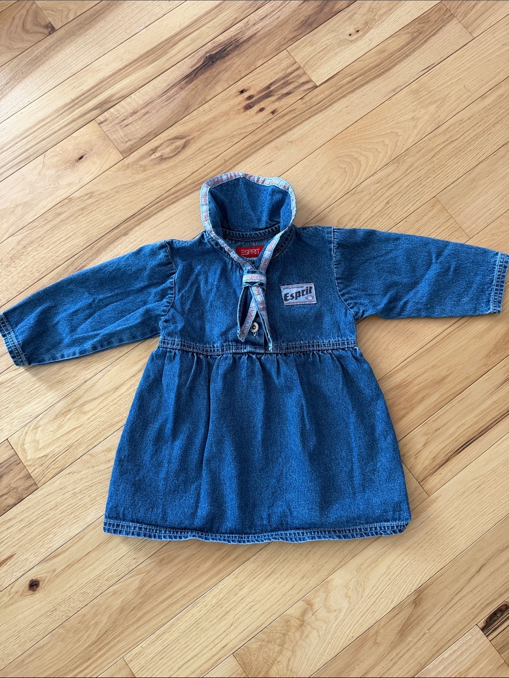 Vintage Esprit Toddler Blue Denim Dress
